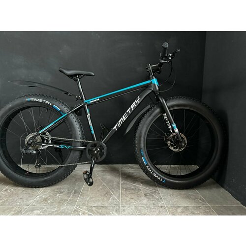 Велосипед фэтбайк Fatbike Richiesto TT0899s 26 Алюминиевая рама Взрослый Подростковый Спортивный Вездеход Унисекс серо-синий 3170000₽