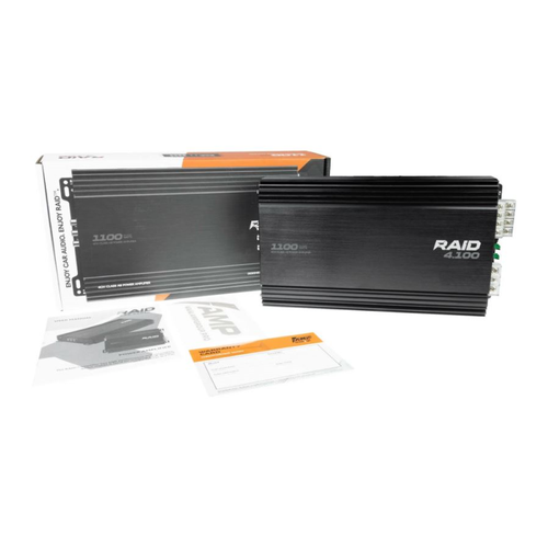 Усилитель автомобильный AMP RAID 4х канальный 100Вт 140Вт 707400₽