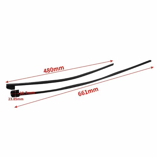 Для Volvo XC60 2018-2023 31693406 31490722 Резиновая вставка/пара стержней щетки стеклоочистителя RHD LHD, 31490722 LHD