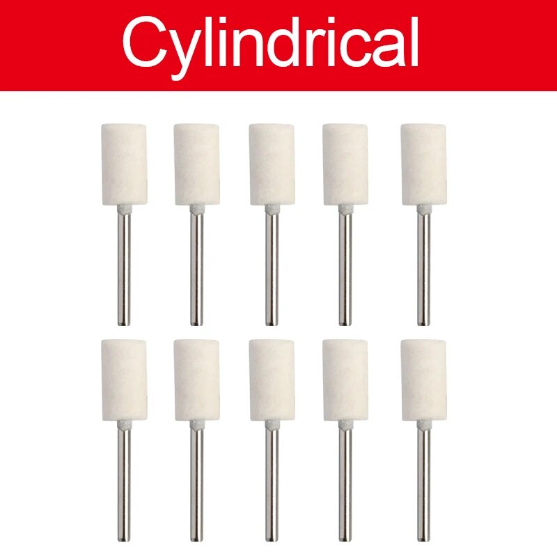 Насадки для полировки из войлока, Cylindrical 10PCS, 5X3mm