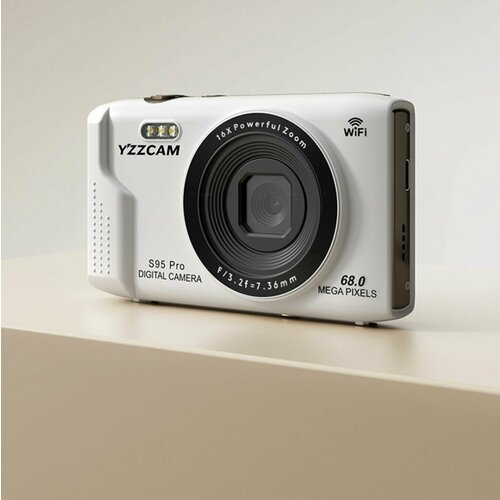 Компактный цифровой фотоаппарат YZZCAM S95PRO с матрицей 68МП 12000₽