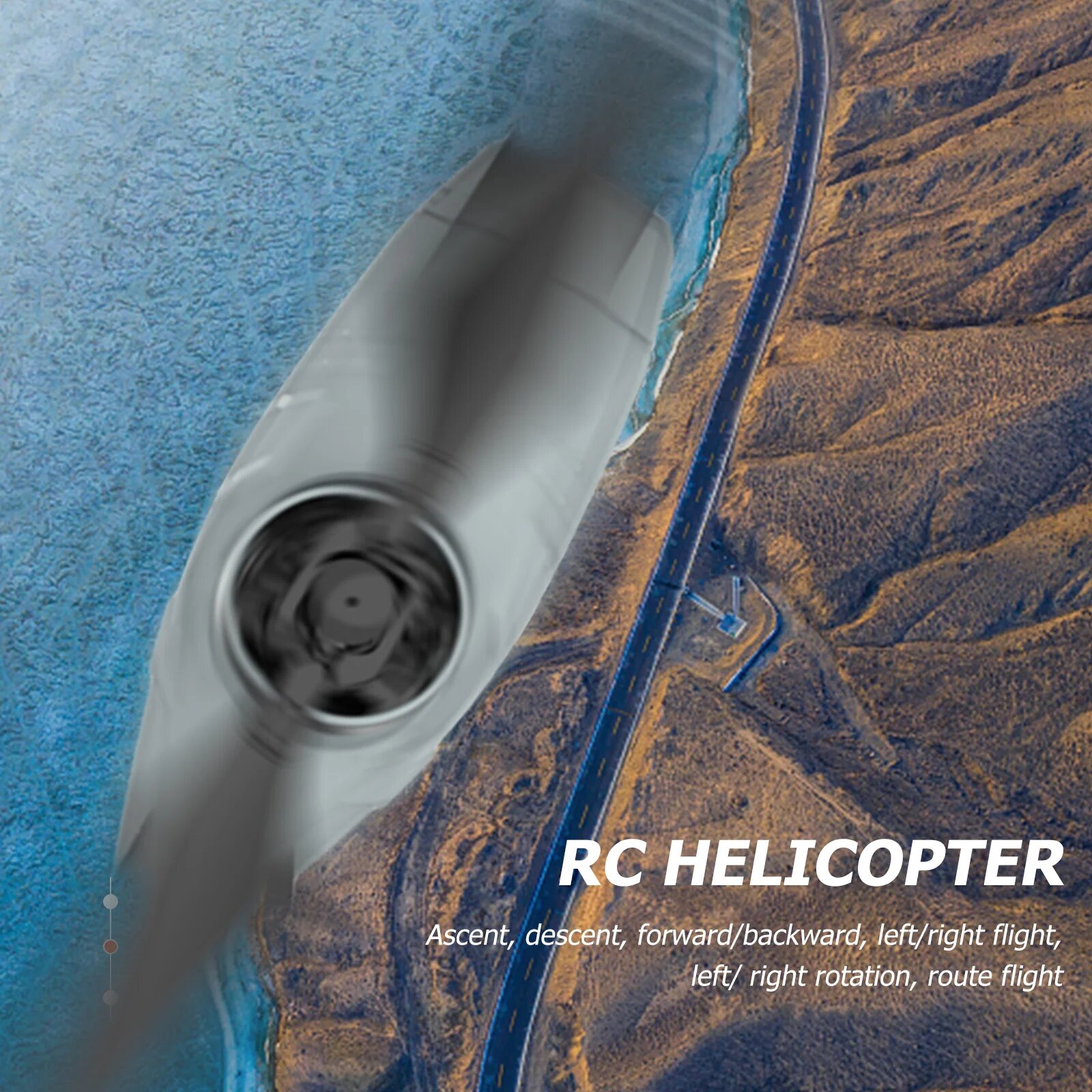 RC ERA C127 вертолет 720P, Gray 2 Battery — фото 1