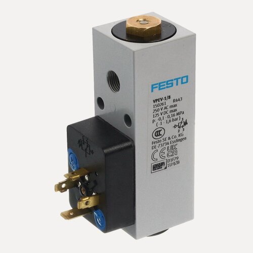 Изображение товара Реле вакуума механическое Festo 150261 VPEV-1/8, G1/8, перекидной контакт -1 bar.1.6 bar IP65
