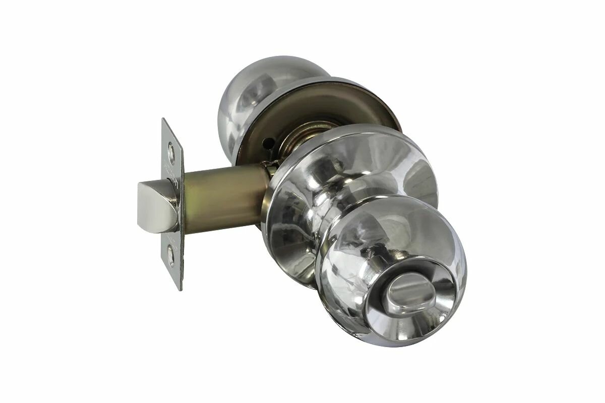 Ручка-защелка нора-м NEW хром ЗШ-03 фикс. 15696