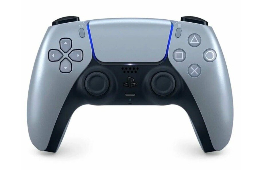 Беспроводной геймпад Sony DualSense для игровой консоли PlayStation 5, серебристый