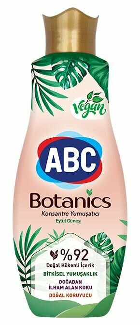 ABC Концентрированный смягчитель для белья Botanics Сентябрьское Солнце 1440 мл, Кондиционер АВС Турция