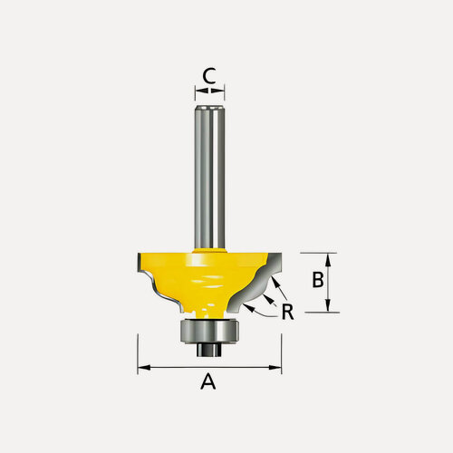 Изображение товара Фреза профильная (d8/D31.8/H14.28/L46.28/R3.18) MAKITA D-11695