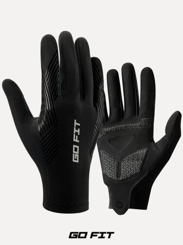 Изображение товара Перчатки спортивные GO FIT Active, для спорта, бега, велоперчатки, сенсорные, экипировка для велосипеда, размер L