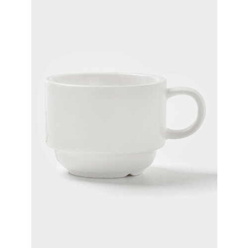 Чашка для чая и кофе Hanna Knövell штабелируемая, объем 80 мл, цвет белый, фарфор