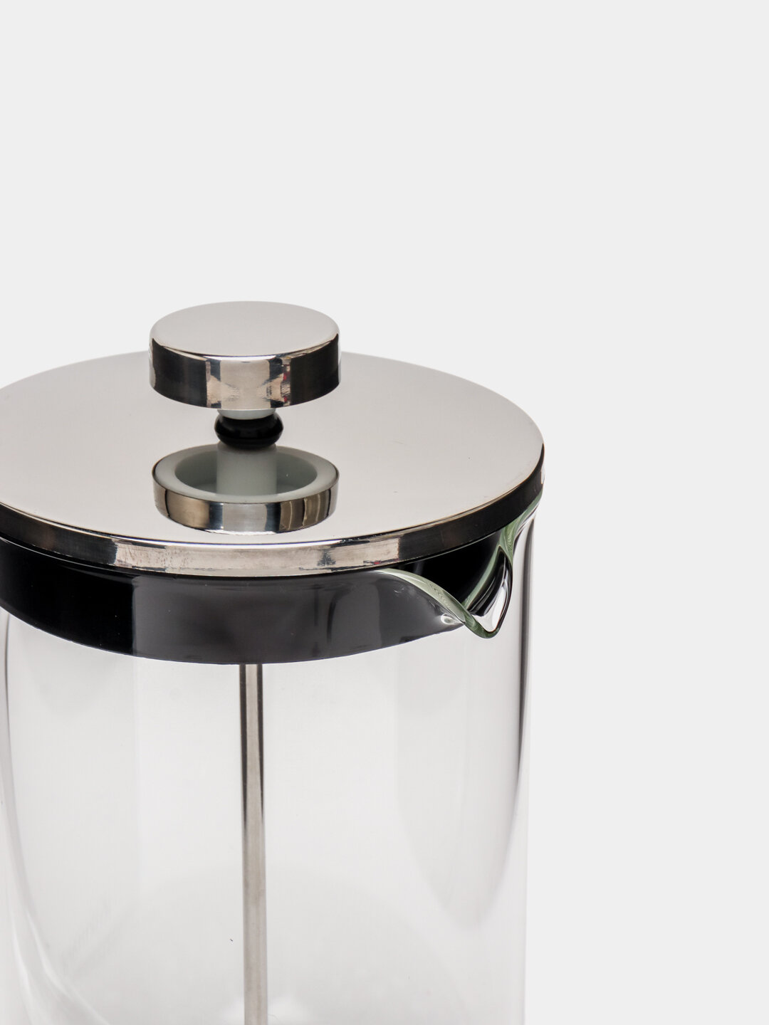 Стеклянный чайник French Press Kukmara, 1 л, с металлическим фильтром для заваривания чая и кофе — фото 1