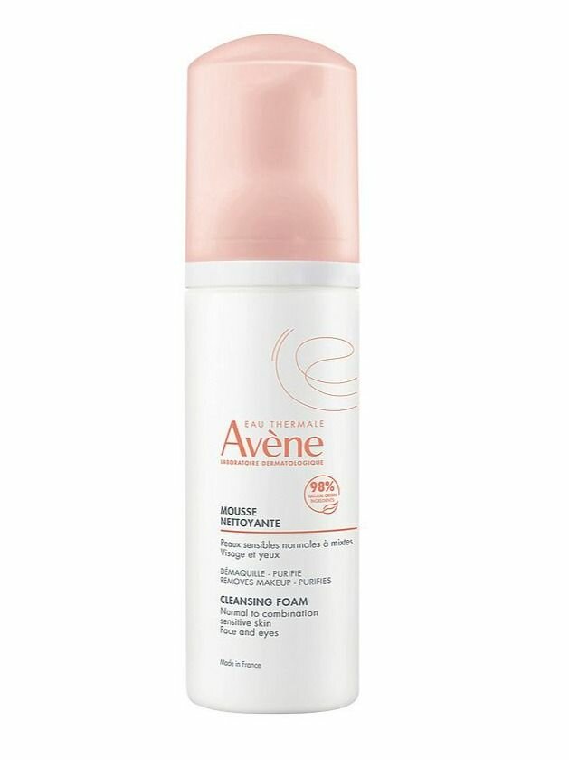 Авен Пенка очищающая для снятия макияжа,150 мл (Avene mousse nettoyante)