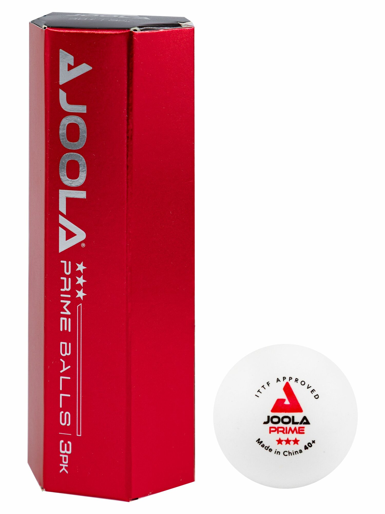 Мячи для настольного тенниса JOOLA 3*** Prime 40+ белые 3 шт.