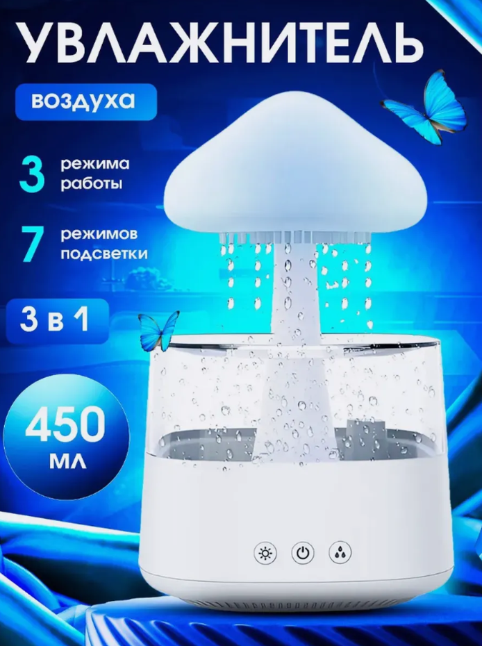 Увлажнитель воздуха, тихий, стильный, для создания уютной атмосферы