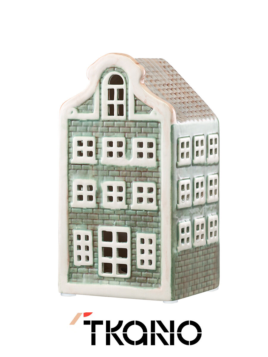 Домик с подсветкой Tkano New Year Essential Aulum доломит  16 3 см