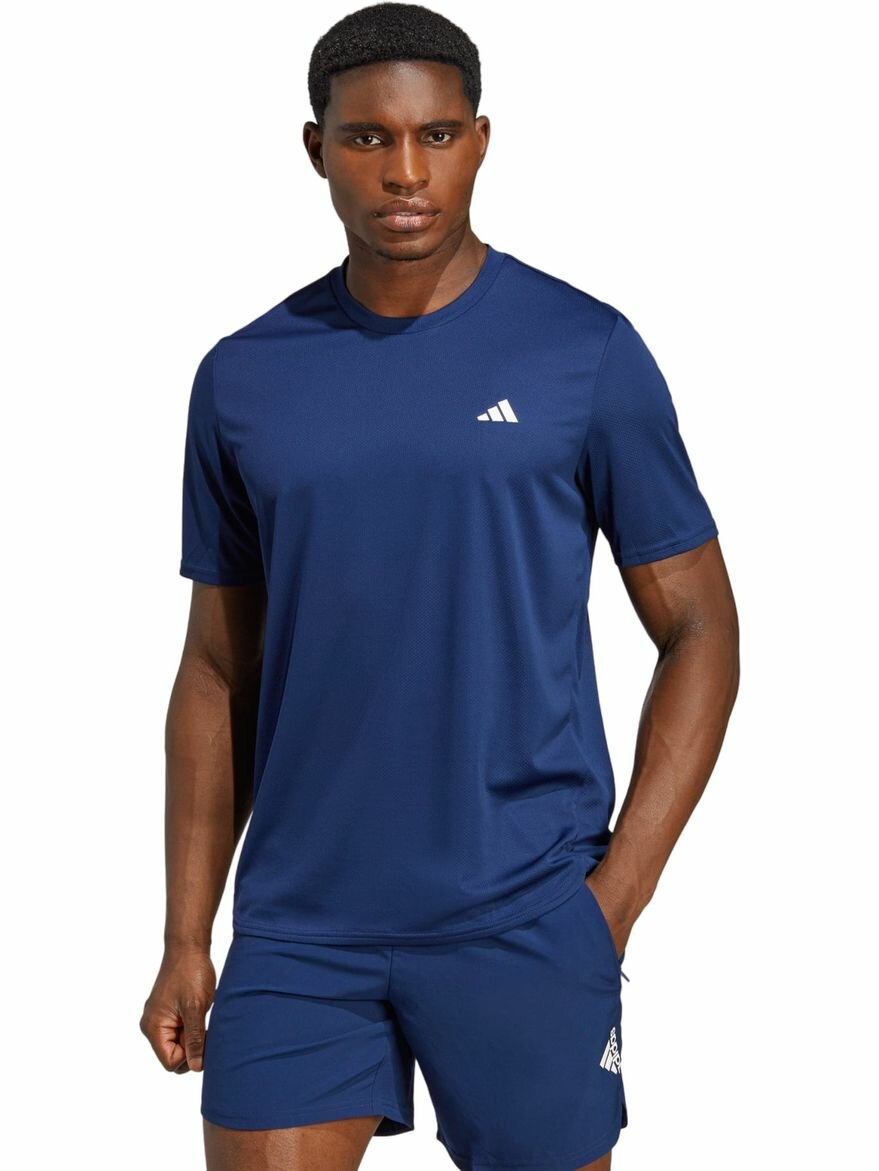 Футболка adidas AEROREADY Designed for Movement Tee 1 шт. размер M синий/оранжевый