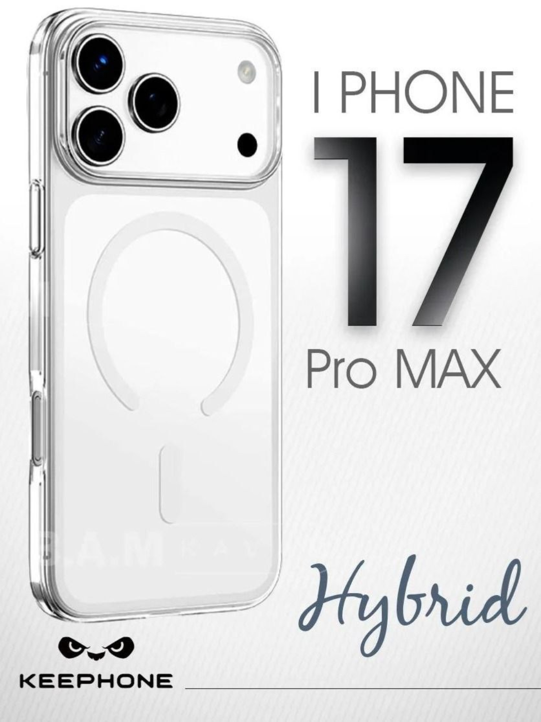Чехол Keephone mc0048 Hybrid Pro, с поддержкой , для iPhone 17 Pro Max прозрачный