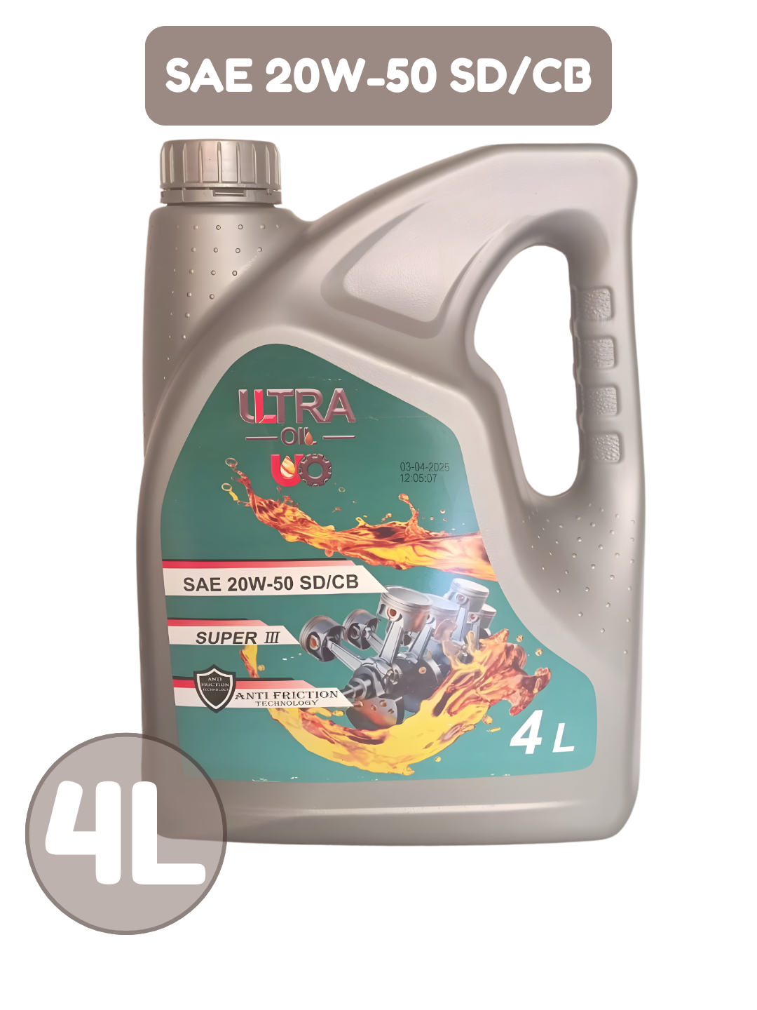 Моторное масло ULTRA Oil 20W-50, SD/CB Anti Friction, 4 литр