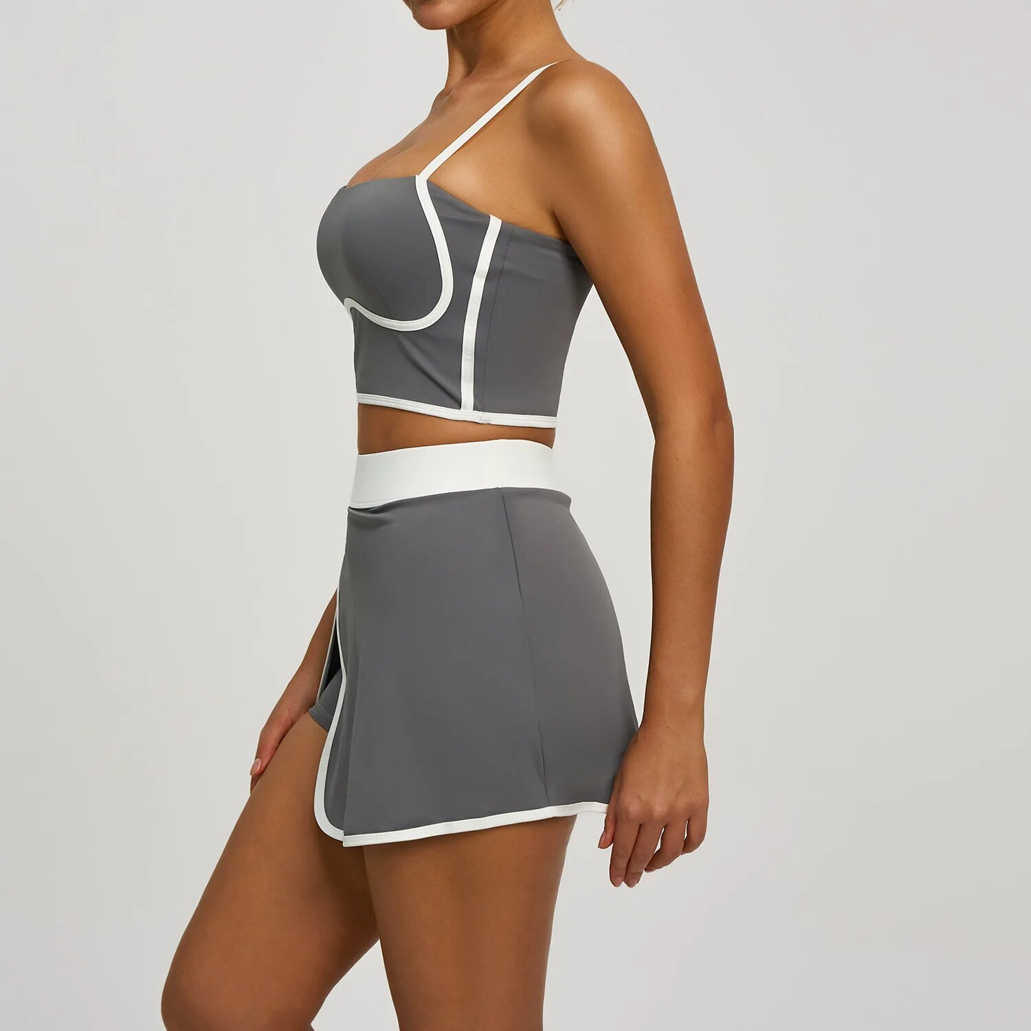 Костюм спортивный LUOBOLAN размер 2XL серый