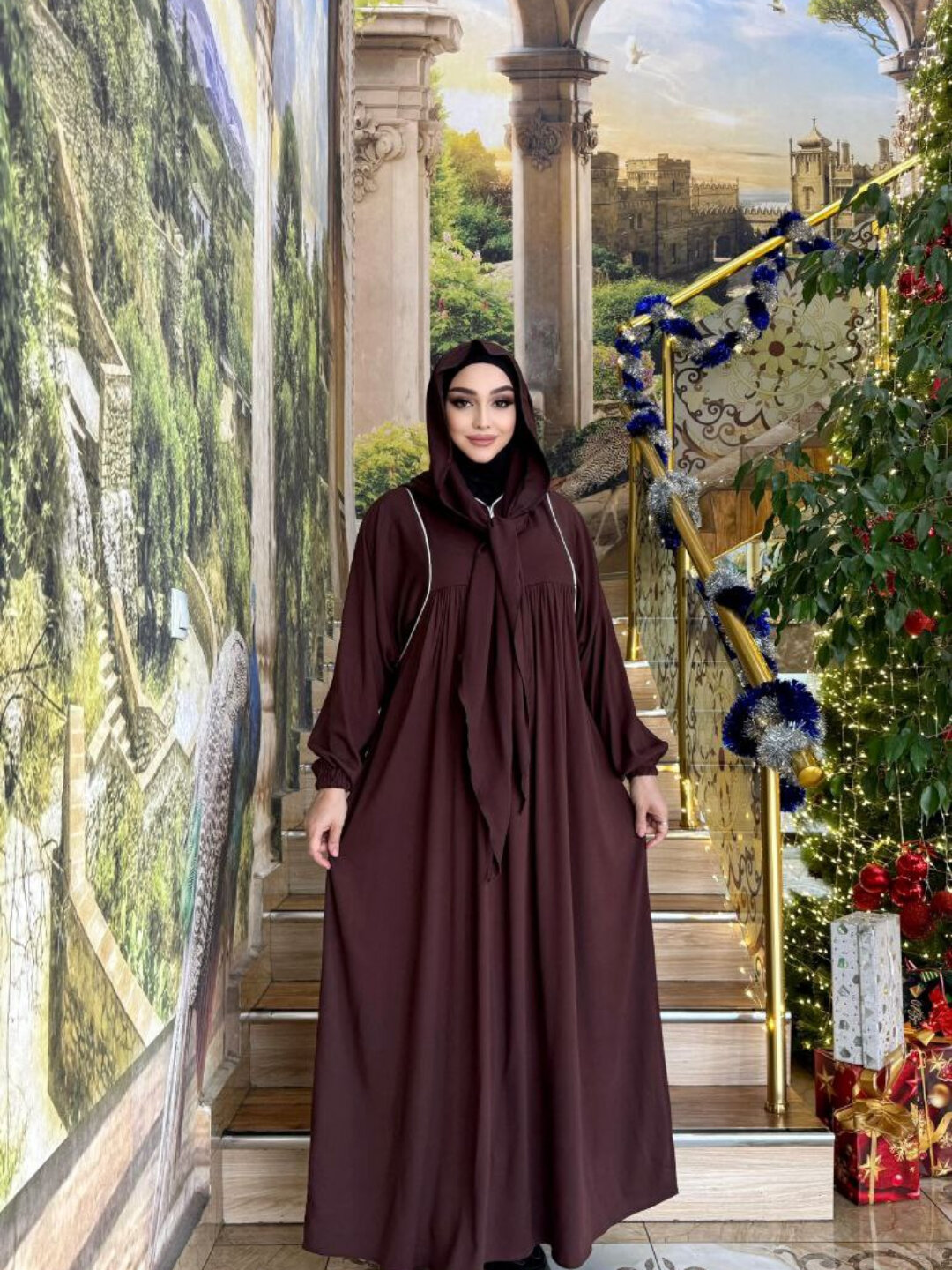 Платье  Namaznik ko'ylak, Намазник платье, размер нет, 001 белый — фото 1