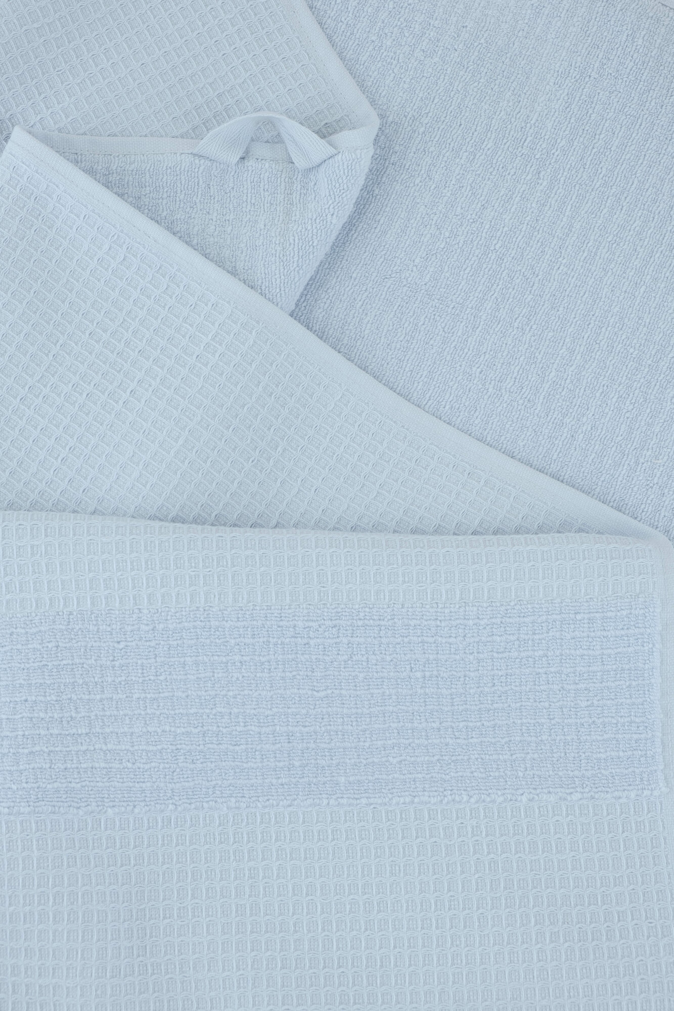 Полотенце LINENS WAFFLE/махровое/50х90/400 г/м2 MAVI, голубой - фотография № 3