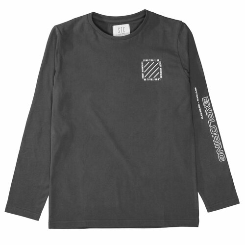 фото Лонгслив staccato, размер 140, серый