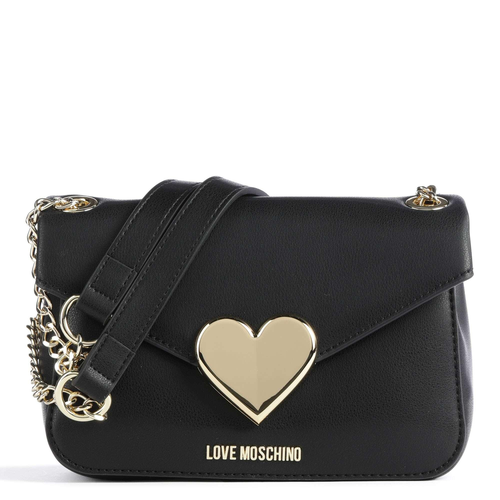 Сумка клатч LOVE MOSCHINO, фактура гладкая, черный