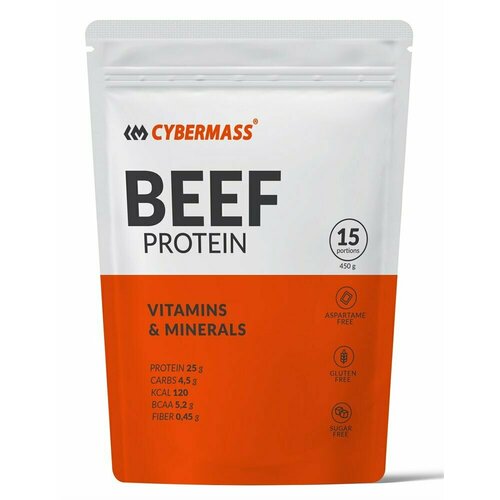 Протеин CYBERMASS Beef Protein, 450 гр., сливочная карамель протеин cybermass beef protein 450 гр сливочная карамель