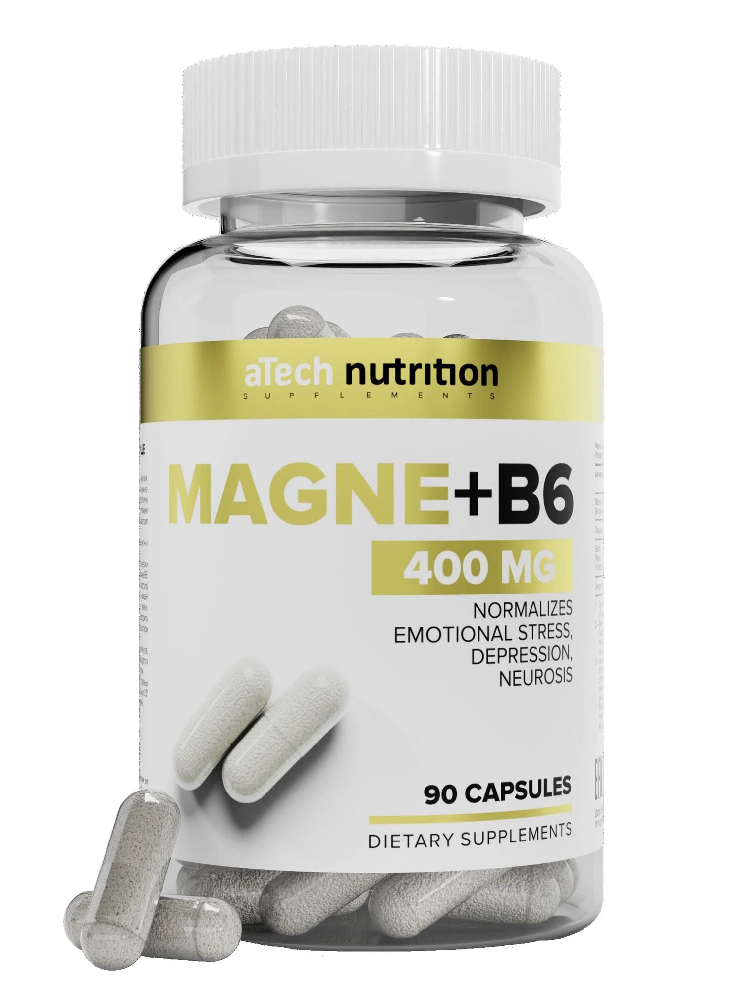 Magne + B6 капс., 400 мг, 90 шт., 2 уп.