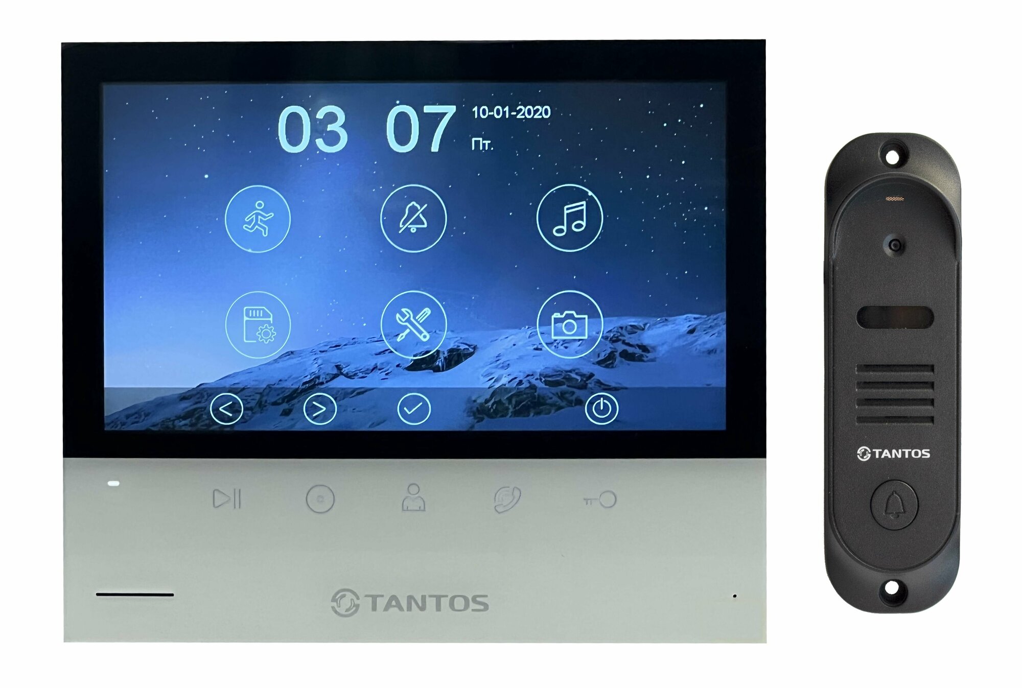 Tantos Selina HD M и Stich HD (черный) (комплект многофункционального домофона HD 7