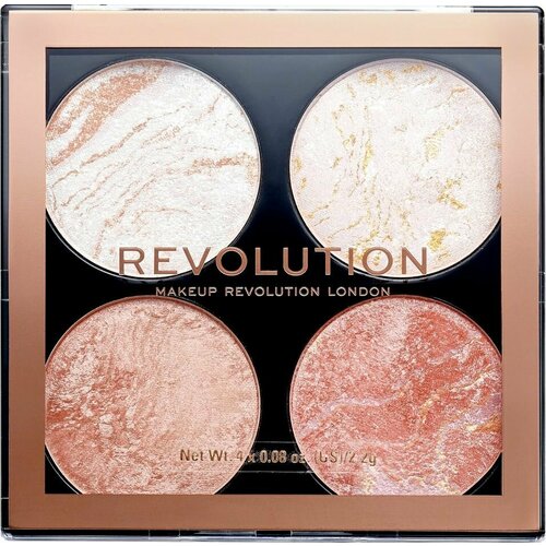 Хайлайтер Revolution Makeup 4в1 Cheek Kit Тон Take A Breather х3шт хайлайтеры revolution makeup хайлайтер 4 в 1 cheek kit