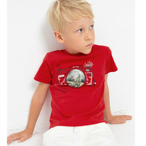 фото Футболка mayoral, размер 3 года (98 см), красный