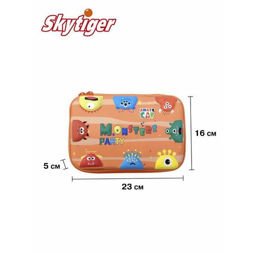 Пенал 3D SKYTIGER Монстры с наполнением 28 предметов