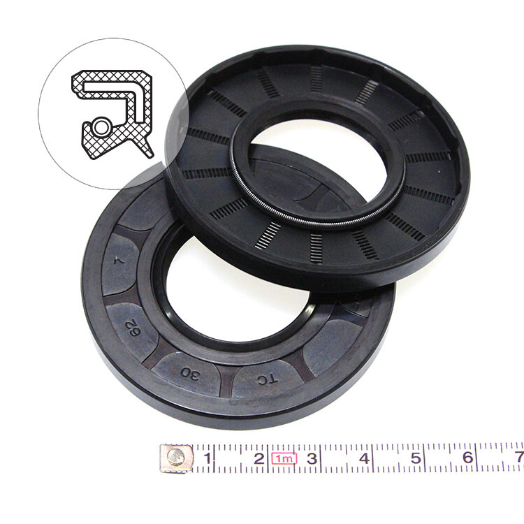 Манжета армированная (Сальник) 30х62х7 (тип 2 / TC) 70NBR (упаковка 2 шт.)