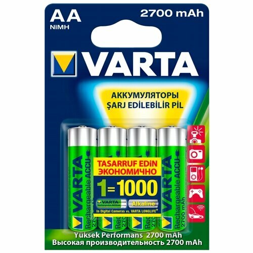 Аккумуляторная батарея AA Varta - фото №13
