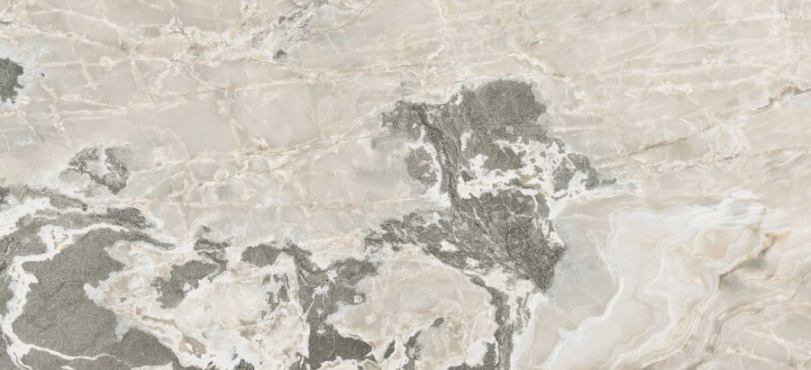 Керамогранит Rex Onyx&More Silver Blend Satin 6mm 120x280 766027 Крупный формат, морозостойкая
