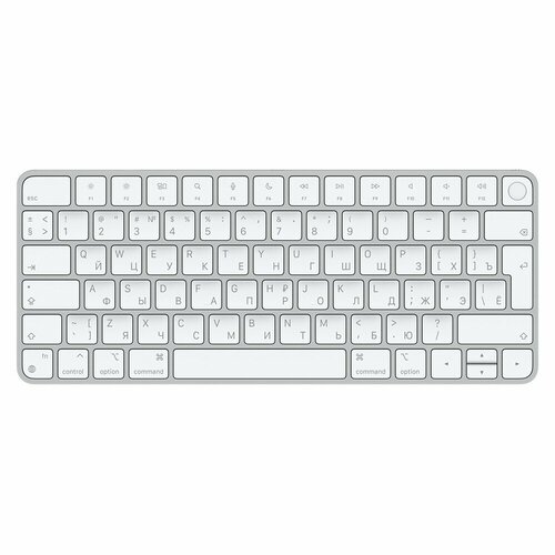 Apple Magic Keyboard - клавиатура с функцией Touch ID для Mac, Русская Гравировка клавиатура apple magic keyboard 2021 белый