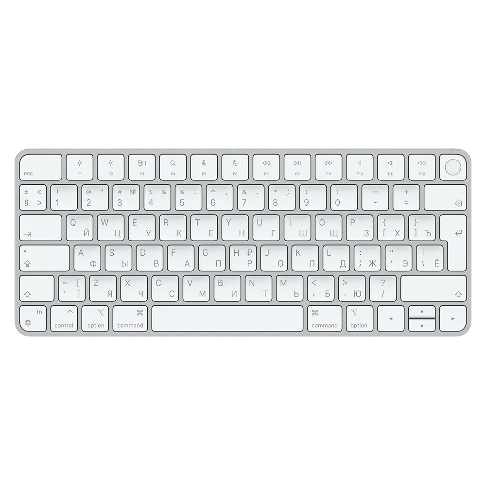 Apple Magic Keyboard - клавиатура с функцией Touch ID для Mac Русская Гравировка