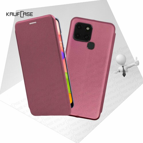 Чехол книжка KaufCase для телефона Infinix Smart 6 (X6511) (6.6), бордовый. Трансфомер чехол книжка kaufcase для телефона infinix note 30i x6716 6 66 бордовый трансфомер