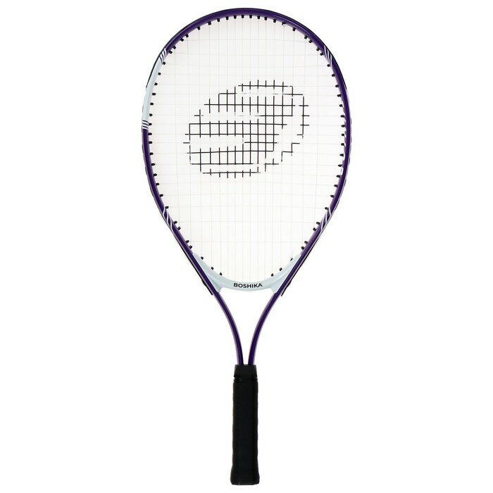 Ракетка для большого тенниса детская BOSHIKA JUNIOR, алюминий, 23', цвет фиолетовый