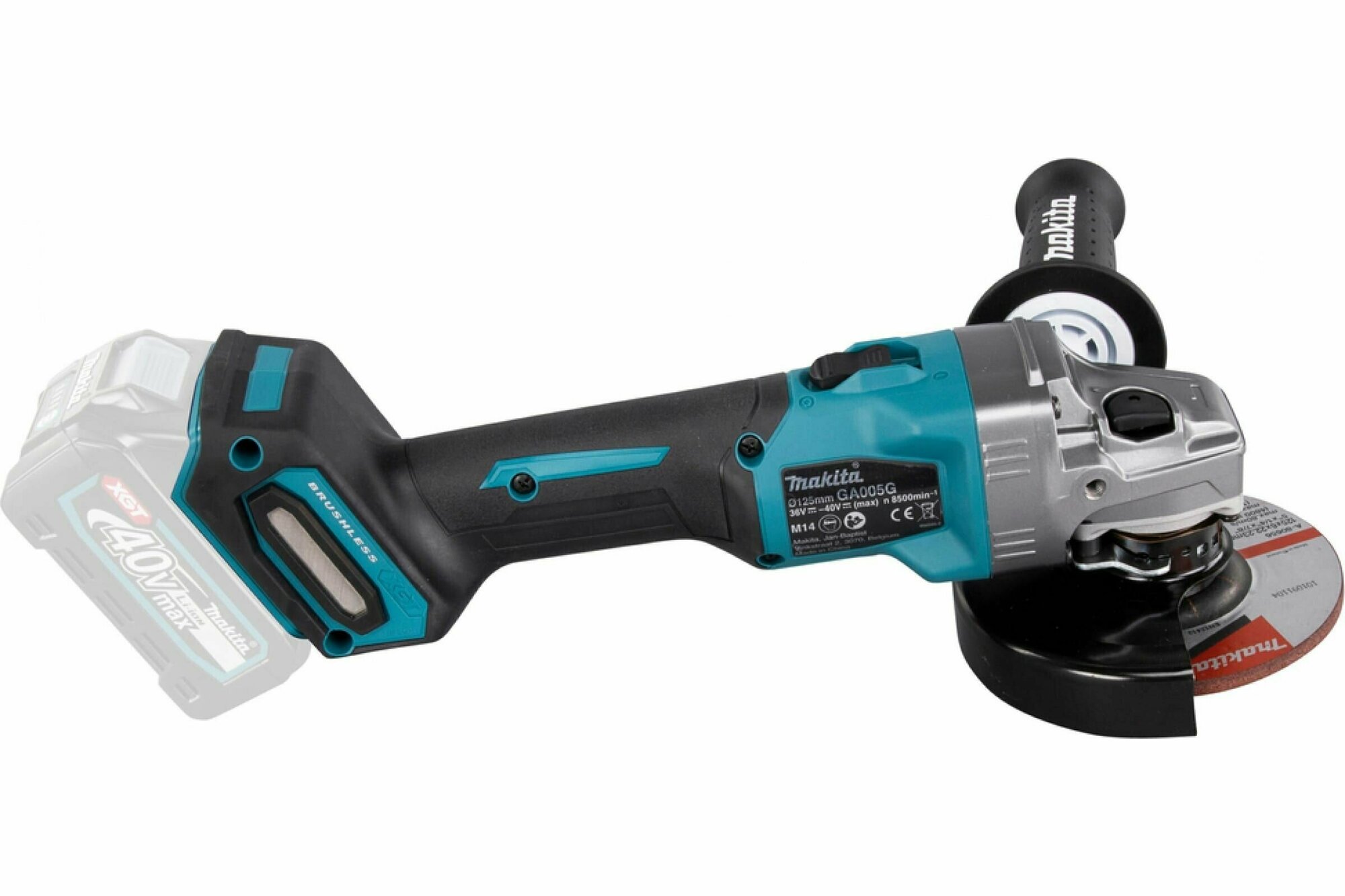 Машина шлифовальная угловая аккумуляторная Makita GA005GZ (без акк, без з/у) - фото №18