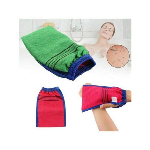 Кесе корейская Варежка для пилинга Мочалка для тела скраб 220₽