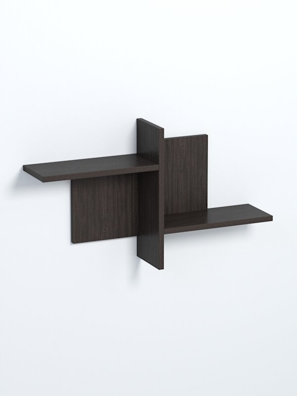 Полка настенная "вайб" №17, Дуб Венге. Производитель товара - компания Westcom.