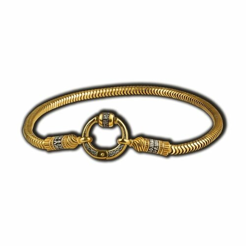 Браслет Елизавета серебро 925 проба золочение длина 19 см 9654₽