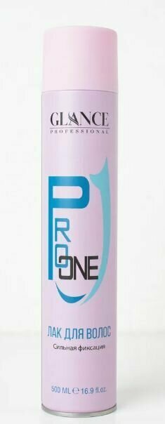 Glance Professional Лак для волос PRO ONE HAIR Сверхсильная Фиксация 750мл