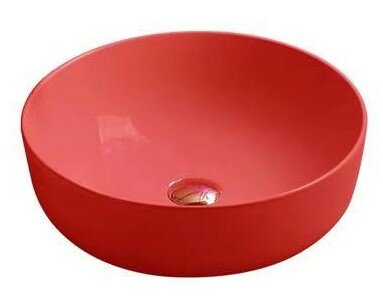 фото Накладная раковина SantiLine 42 см SL-1054MR красная