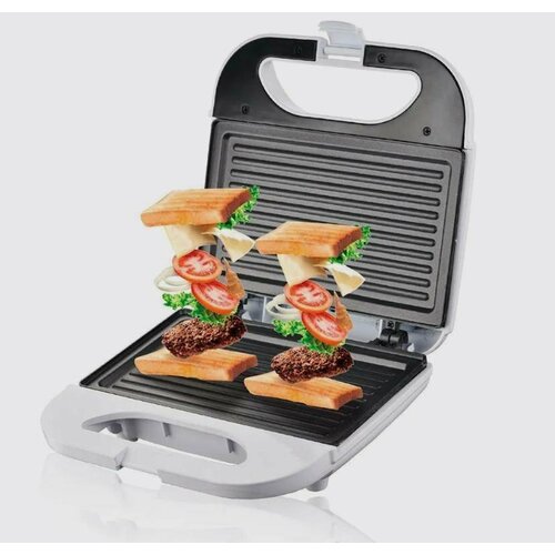 Аппарат для сэндвичей бутербродница 850 Вт белый 178900₽