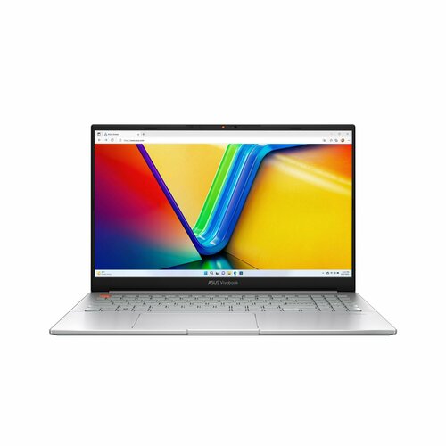 Ноутбук ASUS Vivobook Pro 15 OLED M6500XU-MA105, 15.6 (2880x1620) OLED 120Гц/AMD Ryzen 9 7940HS/16ГБ DDR5/1ТБ SSD/GeForce RTX 4050 6ГБ/Без ОС, серебристый (90NB1202-M00430)