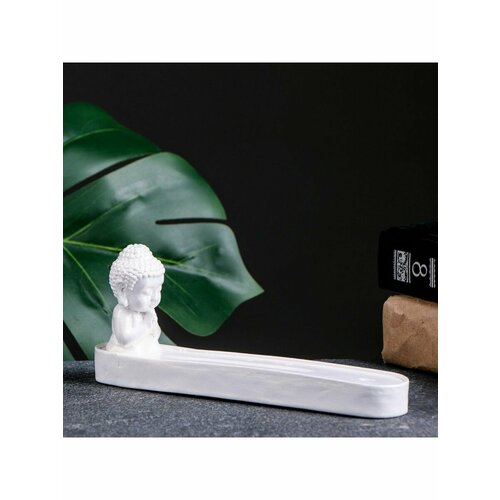 Подставка для благовоний Будда маленький жемчуг, 8х19см подставка для благовоний vibe of your home черный будда 1 шт