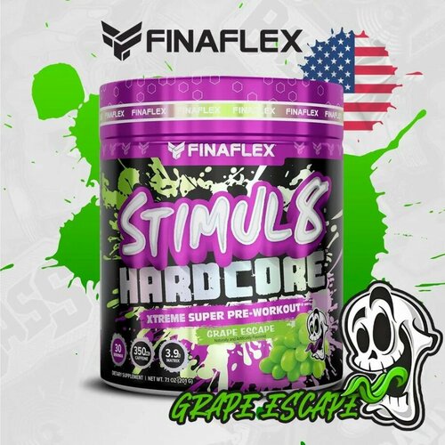 Stimul 8 Hardcore - предтренировочный комплекс с виноградным вкусом от бренда FinaFlex