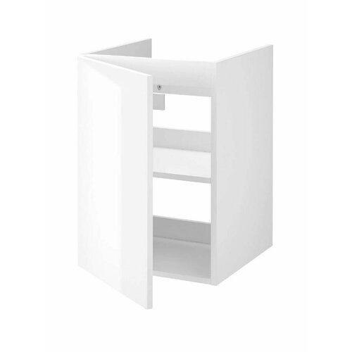Шкаф тумба под раковину для ванной IKEA FISKAN фискон, 40x40x60 см, глянцевый белый